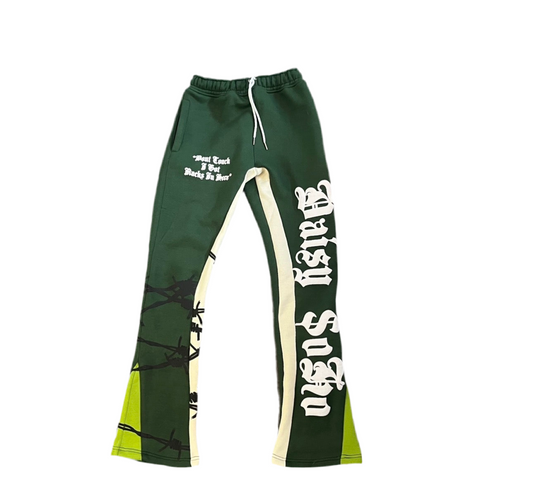 Daisy SoHo “V1 Green” Flared Sweatpants