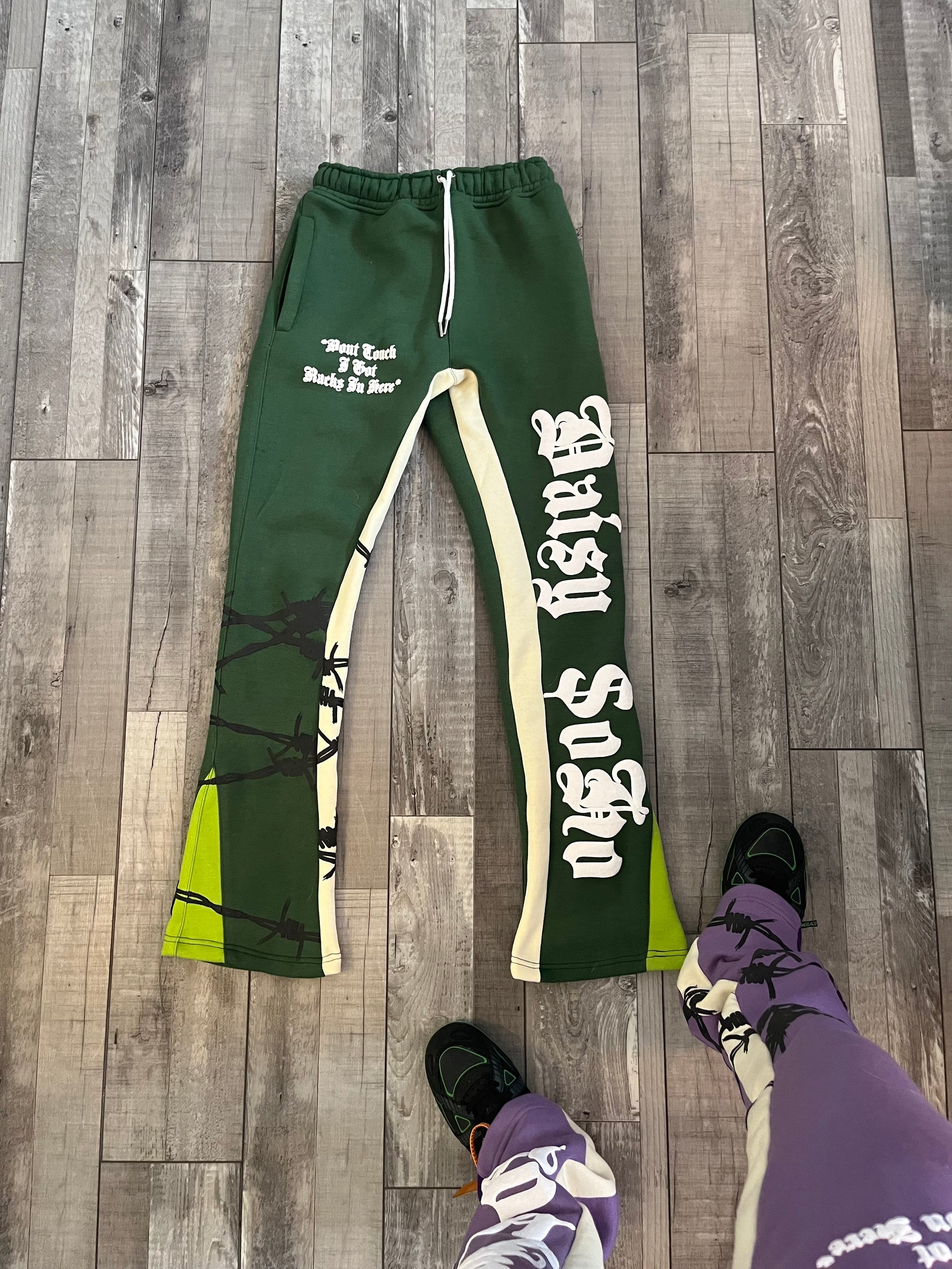 Daisy SoHo “V1 Green” Flared Sweatpants